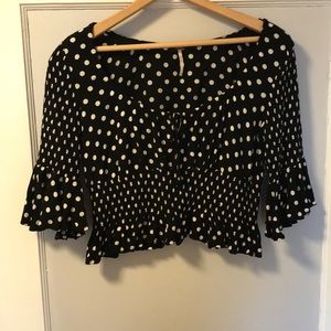 Free People polka dot blouse